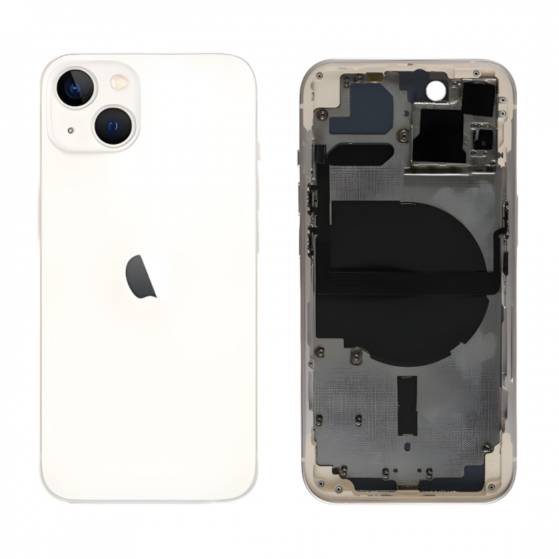 Apple Châssis Vide iPhone 13 mini Lumière Stellaire (Origine Demonté) - Grade B Apple Châssis Vide iPhone 13 mini Lumière Stellaire (Origine Demonté) - Grade B