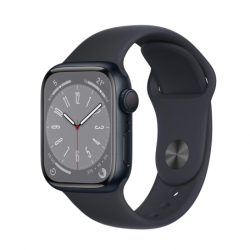 Apple Montre Connectée Apple Watch Series 9 GPS 45mm Midnight Aluminium Avec Boîte et Bracelet - Comme Neuf