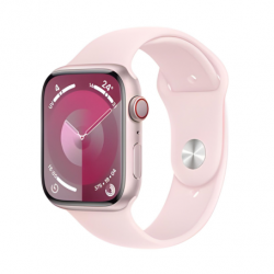 Apple Montre Connectée Apple Watch Series 9 GPS + Cellular 41mm Aluminium Rose Avec Boîte et Bracelet - Grade AB