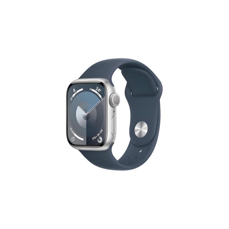 Apple Montre Connectée Apple Watch Series 9 GPS + Cellular 41mm Aluminium Argent Avec Bracelet - Grade A