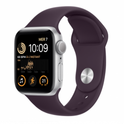 Apple Montre Connectée Apple Watch Series SE GPS 40mm Aluminium Argent (Sans Bracelet) - Grade AB