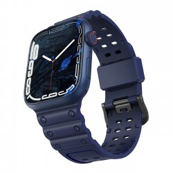 Apple Bracelet Apple Watch Ultra, SE, 9, 8, 7, 6, 5, 4, 3, 2, 1 (49, 45, 44, 42 mm) bracelet bleu marine