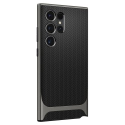 Samsung Coque Spigen Neo Hybrid pour Samsung Galaxy S24 Ultra - gris métallisé