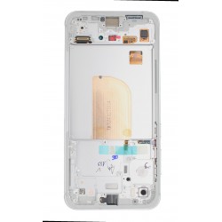Samsung MSUNG S23 FE 5G 2023 (S711) LCD + TACTILE AVEC CHASSIS BLANC (MINT / CREAM / PURPLE / INDIGO) Service Pack GH82-32854B