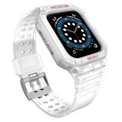 Apple Bracelet pour Apple Watch 7 /6/5/4/3/2/SE (45/44/42mm) - Protection Ecran - Transparent