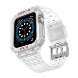 Apple Bracelet pour Apple Watch 7 /6/5/4/3/2/SE (45/44/42mm) - Protection Ecran - Transparent