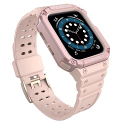 Apple Bracelet pour Apple Watch 7 /6/5/4/3/2/SE (45/44/42mm) - Protection Ecran - Rose