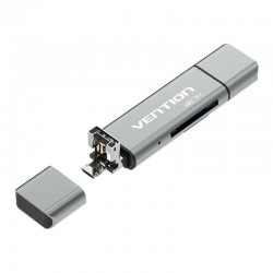 Lecteur de cartes USB2.0 multifonctionnel Vention (CCJH0) Gris
