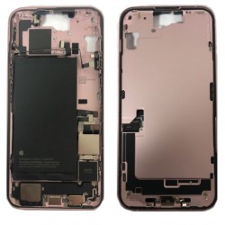 Apple Chassis Arrière iPhone 15 Plus sans Vitre Arrière avec Batterie Rose (Origine Demonté) Grade A