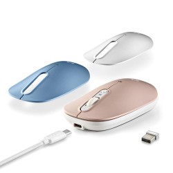NGS NGS - SOURIS SANS FIL RECHARGEABLE MULTI-DISPOSITIFS AVEC BOUTONS SILENCIEUX - SHELL RB