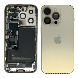 Apple Châssis Complet iPhone 14 Pro Or - Connecteur de Charge + Batterie (Origine Demonté) Grade B