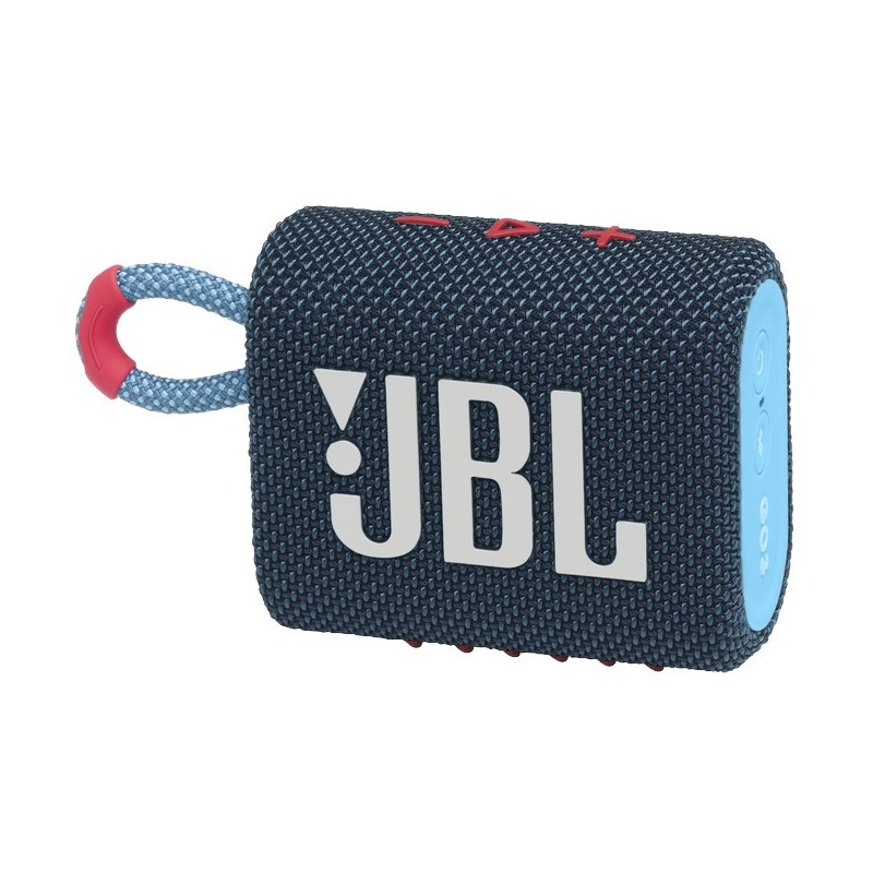 JBL Enceinte Bluetooth JBL Go 3 - 4.2W - Pro Sound - Étanche - Étanche - Bleu / Rose (JBLGO3BLUP)