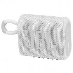 JBL Enceinte Bluetooth JBL Go 3 - 4.2W - Pro Sound- Étanche - Blanc (JBLGO3WHT))