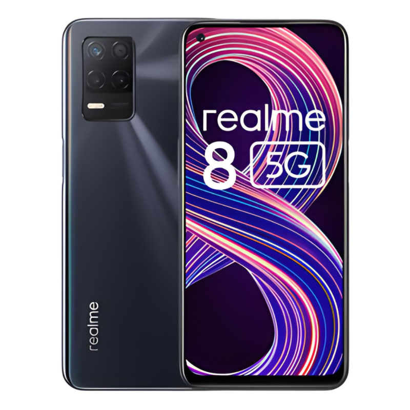 Realme Realme 8 5G 128 Go Noir - Comme Neuf avec Boîte et Accesoires