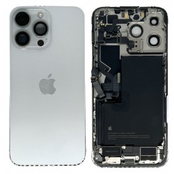 Apple Chassis Complet iPhone 14 Pro Max avec Batterie Blanc E-SIM (Origine Demonté) - Grade B