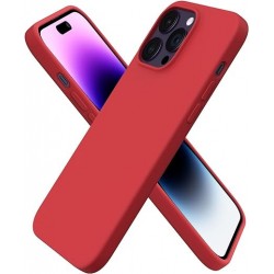 Apple IPHONE 14 PRO MAX - COQUE + PROTECTION LENTILLE - Rouge (Sous Blister)