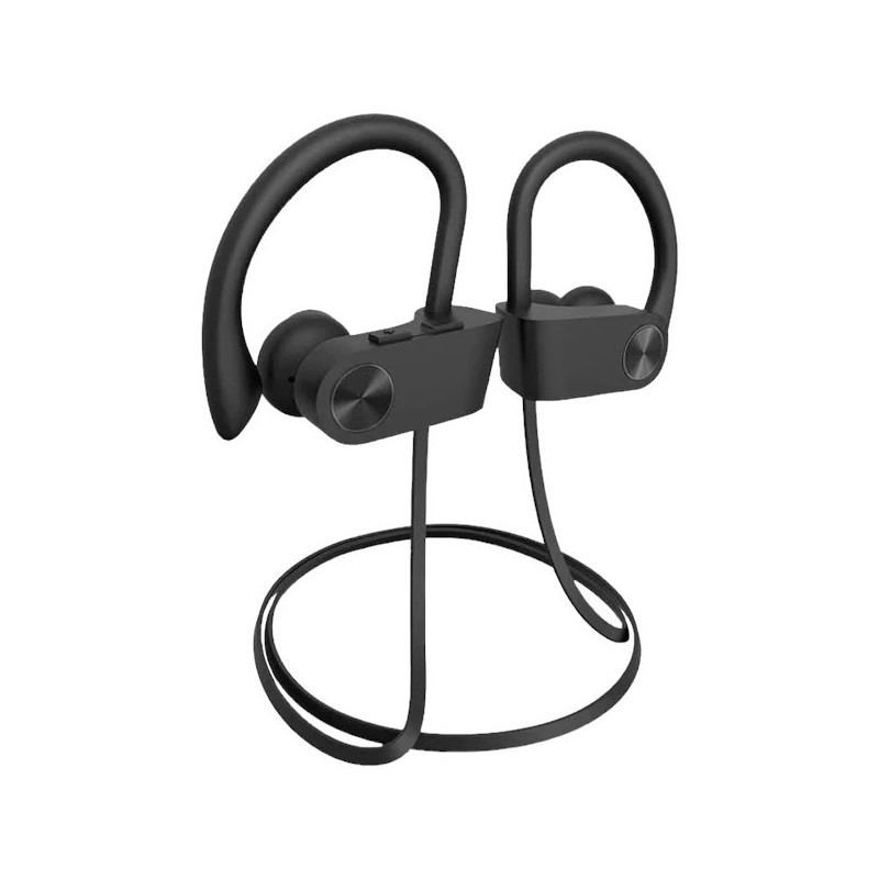 Ecouteurs Bluetooth SPORT étanche IPX7 – Son stéréo et basses puissantes LETSCOM (U8I-B) - NOIR