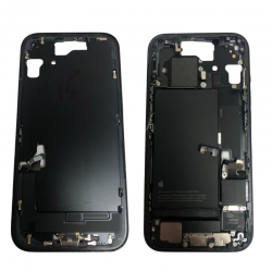 Apple Chassis Arrière iPhone 15 Noir sans Vitre Arrière avec Batterie (Origine Demonté) - Grade A
