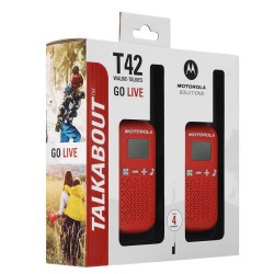 Motorola TALKIE WALKIE Motorola Talkabout T42 (Pack de Deux) - Rouge