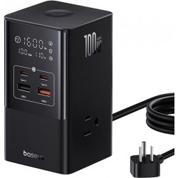 Baseus BASEUS - STATION DE CHARGE RAPIDE 7 EN 1 POWERCOMBO / POWERSTRIP 35W - NOIR