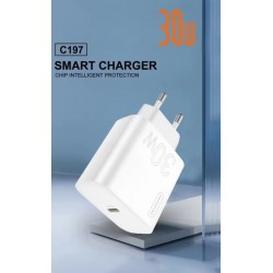 Wuw CHARGEUR USB-C 30W BLANC (C197)