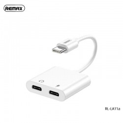 Remax REMAX - ADAPTATEUR (RL-LA11a) - 120mm - USB-C VERS 2 USB-C