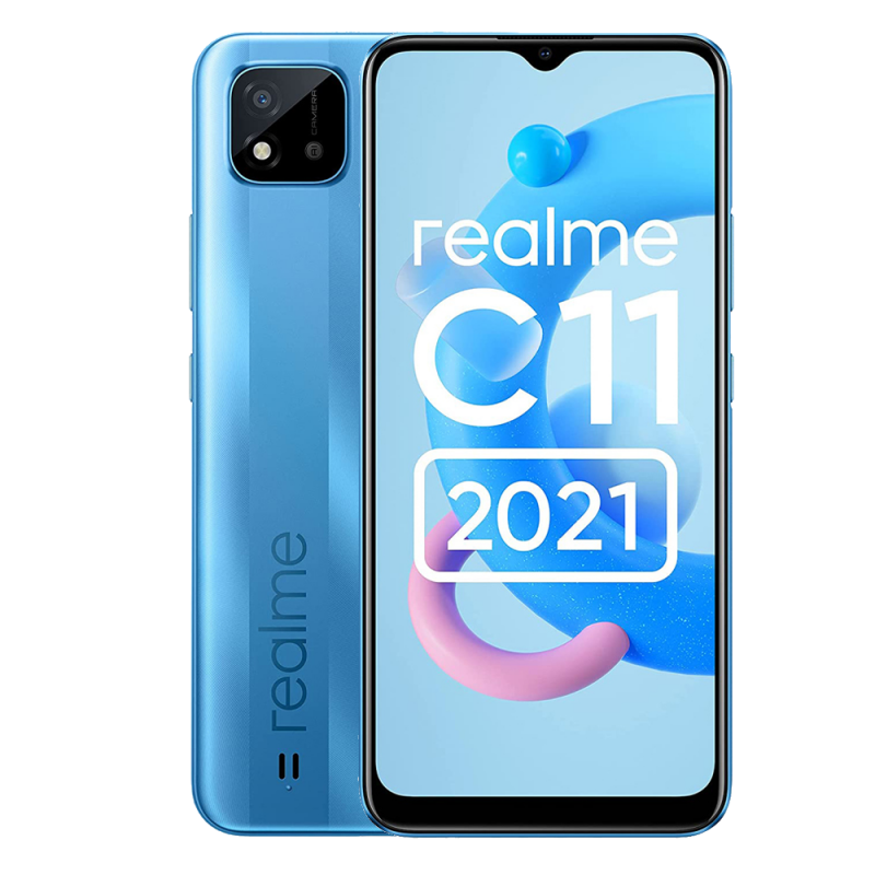 Realme Realme C11 2021 64 Go Bleu - Grade A avec Boîte et Accessoires