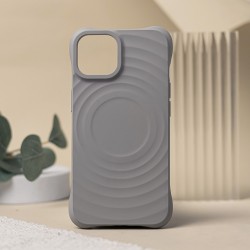 Apple IPHONE 15 PRO - COQUE CIRCLE MAG - GRIS (SOUS BLISTER)