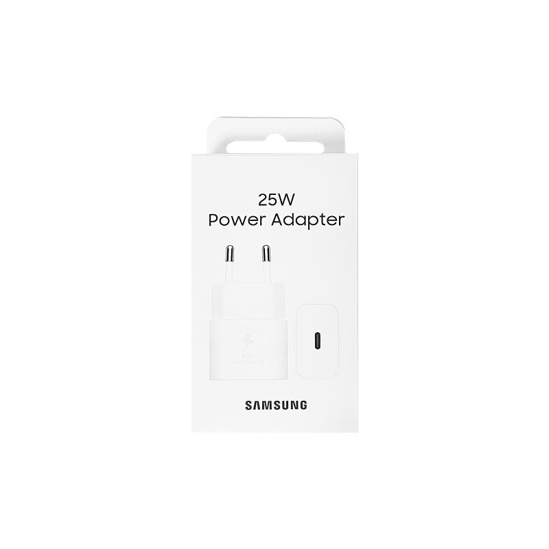 Samsung EP-T2510NWEGEU : Chargeur Samsung USB-C 25W Blanc BLISTER Samsung EP-T2510NWEGEU : Chargeur Samsung USB-C 25W Blanc BLISTER