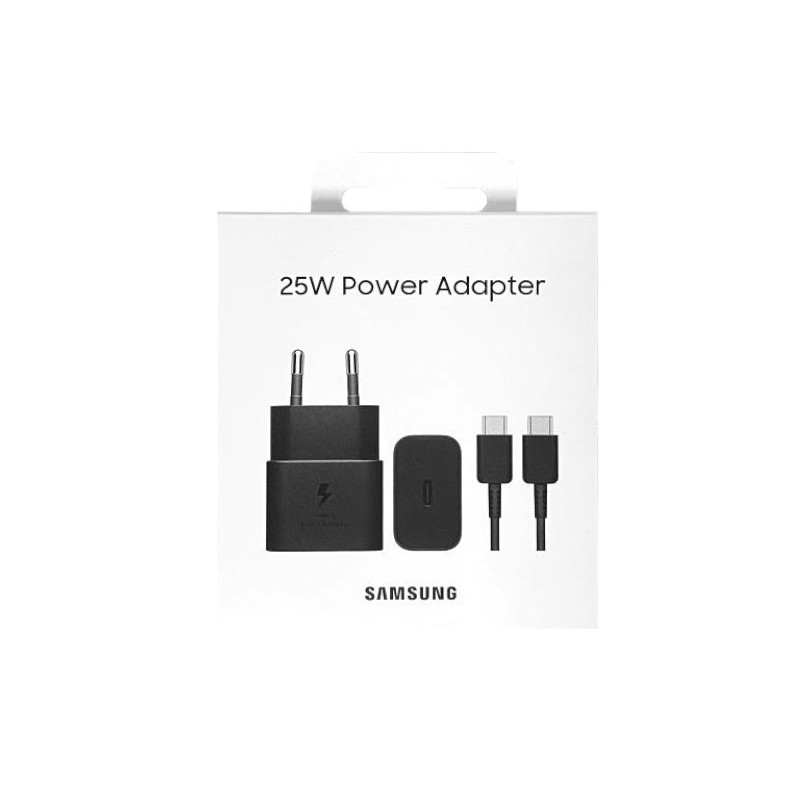 Samsung Chargeur Samsung USB-C 25W + Cable (1m) NOIR BLISTER EP-T2510XBEGEU