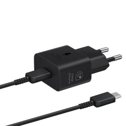 Samsung EP-T2510XBEGEU : Chargeur Samsung USB-C 25W + Cable USB-C (1m) NOIR BLISTER