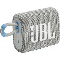 JBL Enceinte Bluetooth JBL Go 3 ECO - 4.2W - Pro Sound - Étanche - Blanc (JBLGO3ECOWHT)