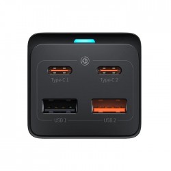 Baseus Multiprise Baseus GaN3 Pro - 5 ports 65W - Noir