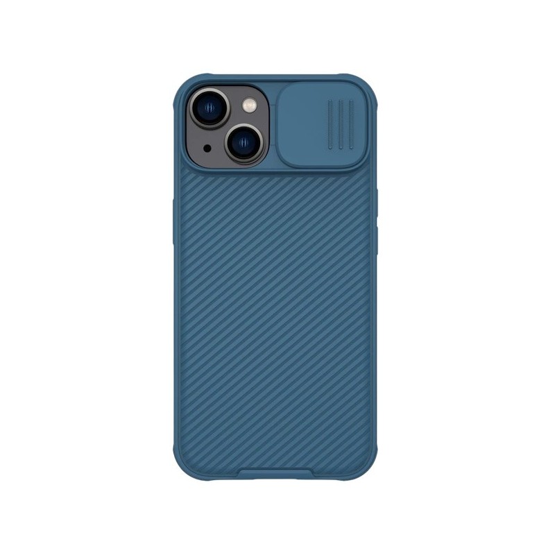 Apple IPHONE 14 - COQUE NILLKIN RIGIDE MAGNETIQUE CamShield PRO (charg. sans fil) - BLEU