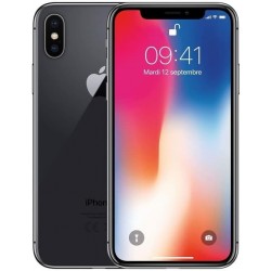 Apple iPhone X 64Go Noir - Grade A - Testé 100% Fonctionnel - Sans Garantie