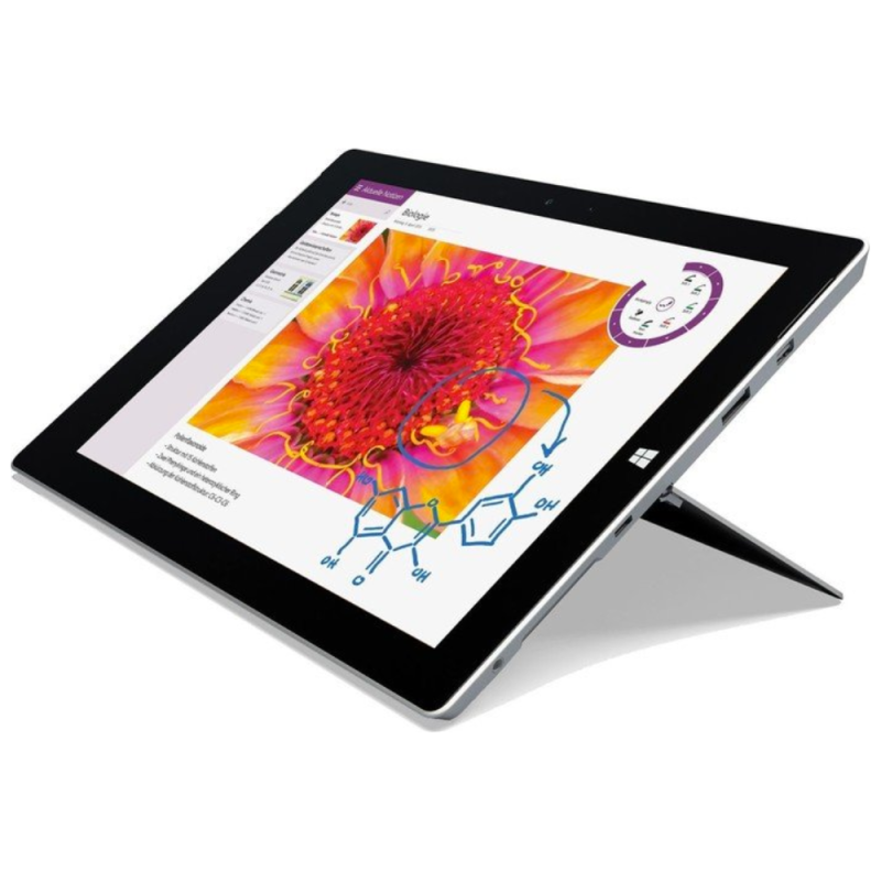 Microsoft PC Portable Microsoft Surface 3 10" - 4 Go / 64 Go SSD - Intel Atom X7 1.6 Ghz - Tactile - Grade AB - Sans Accessoires