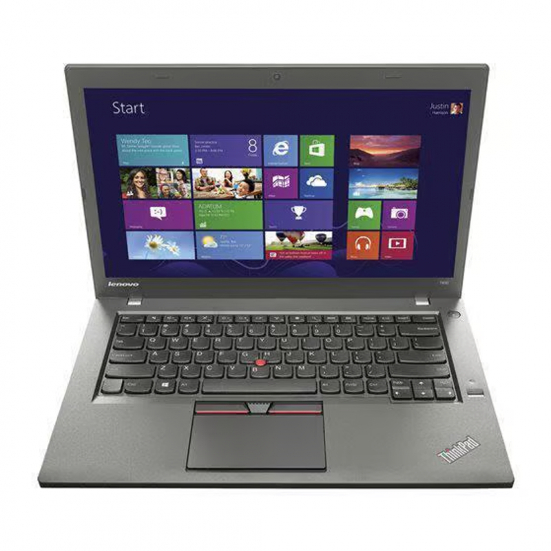 Lenovo PC Portable Lenovo ThinkPad T450 14" - 8 Go / 256 Go - Core i5-5300U 2.3 GhZ - AZERTY (FR) - Noir - Comme Neuf