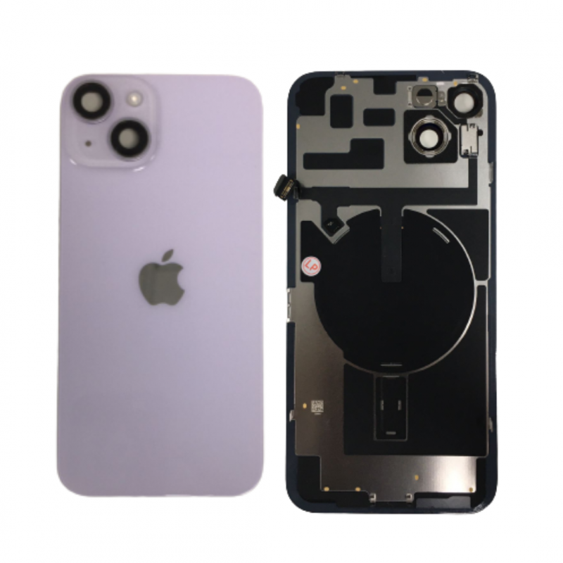 Apple Vitre Cache Arrière iPhone 14 Violet (Origine Demonté) - Grade A