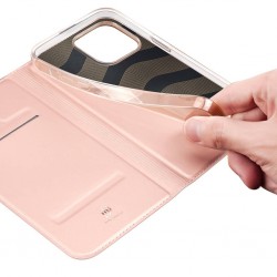 Apple IPHONE 15 PRO MAX - Étui BOOK portefeuille Dux Ducis Skin Pro – ROSE