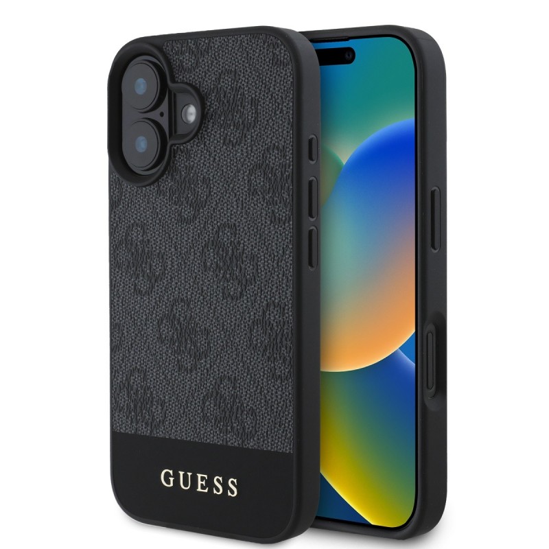 Guess GUESS IPHONE 16 - COQUE Stripe - Gris