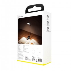 Baseus Mini lampe de lecture à pince portative & multi-usages NOIR rechargeable