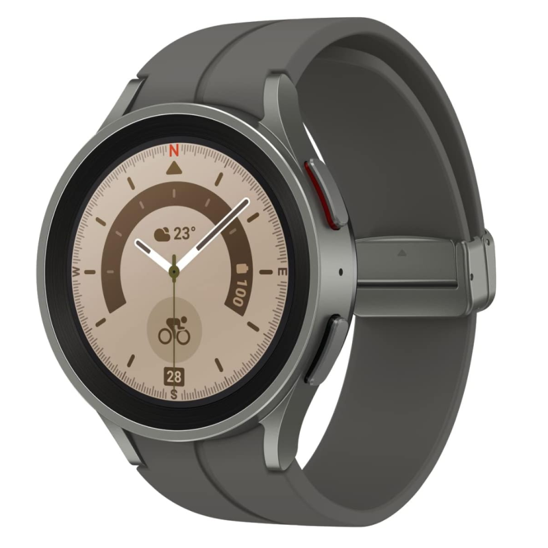 Samsung Montre Connectée Samsung Galaxy Watch5 Pro BT 45mm Gris - Comme Neuf avec boîte et accessoires