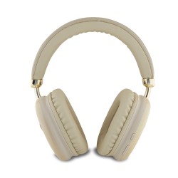 Guess Casque sans fil Guess Saffiano en cuir PU avec logo triangulaire Doré