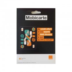 Carte SIM Prépayée Orange Mobicarte 5€ de Crédit Inclus