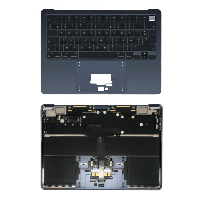 Apple Châssis Complet Apple MacBook Air 13 ″ Minuit A3113 - Châssis + Batterie + Tactile + Clavier AZERTY - Grade AB