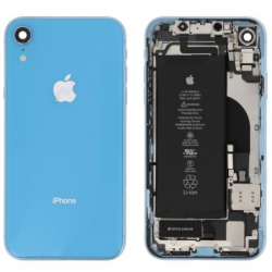 Apple Châssis iPhone XR Bleu + Batterie (Origine Demonté) - Grade AB