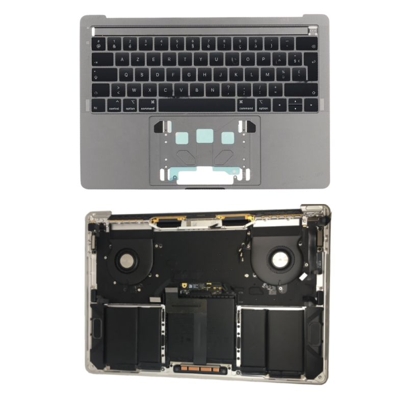 Apple Châssis Complet Apple MacBook Pro 13 ″ Gris A2251 - Châssis + Batterie + Clavier AZERTY - Grade AB