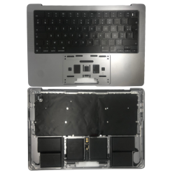 Apple Châssis Complet Apple MacBook Pro 14″ Gris Sidéral A2442 A2779 - Châssis + Batterie + Clavier AZERTY - Grade AB