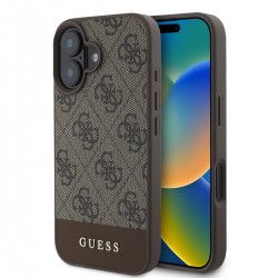 Apple GUESS IPHONE 16 Pro - COQUE Stripe - Marron