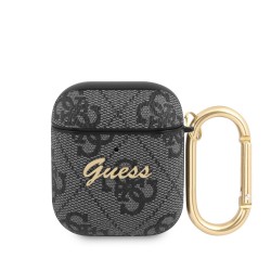 Guess Étui PC/PU Guess 4G Script pour AirPods 1/2 Noir